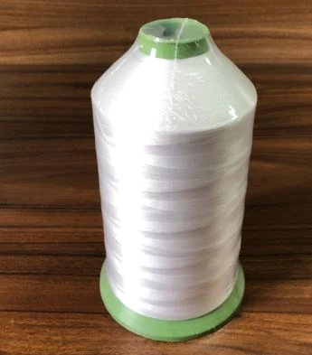 Surový biely polyester na šitie nití